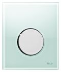 Кнопка смыва Tece Loop Urinal 9 242 653 зеленое стекло, кнопка хром глянцевый