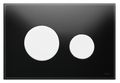Кнопка смыва Tece Loop 9 240 654 черное стекло, кнопка белая