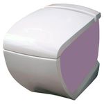 Унитаз приставной Hidra Ceramica Hi-line белый с фиолетовым