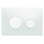 Кнопка смыва Tece Loop 9.240.650 белое стекло, кнопки белые