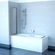 Шторка на ванну Ravak VS3 100 Transparent, профиль хром