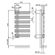 Полотенцесушитель электрический Zehnder Yucca asymmetric YAECR-090-50/RD (DBM) правый