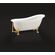 Акриловая ванна BelBagno BB06-1550-ORO ножки золото