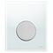 Кнопка смыва Tece Loop Urinal 9 242 659 белое стекло, кнопка хром матовый