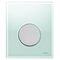Кнопка смыва Tece Loop Urinal 9 242 652 зеленое стекло, кнопка хром матовый